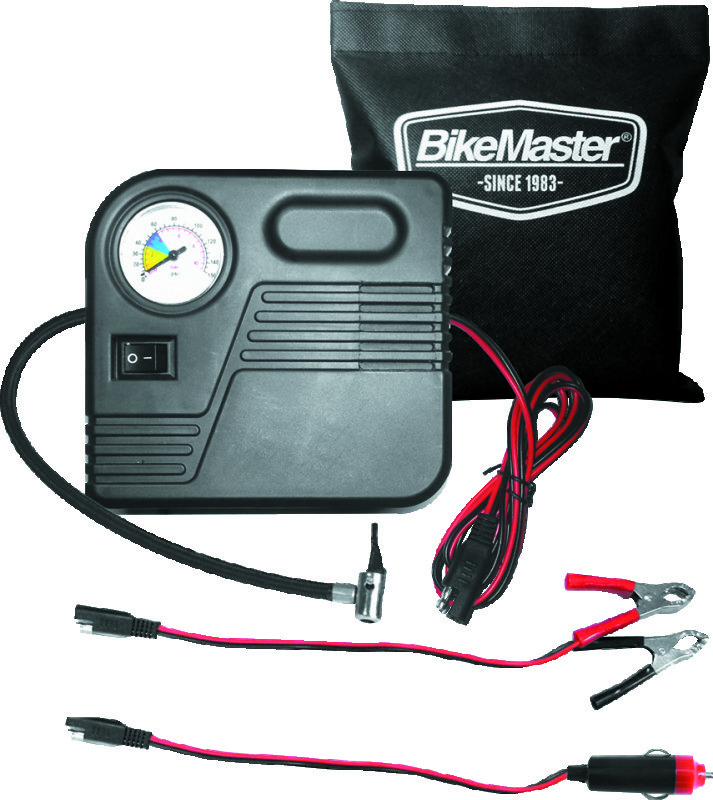BikeMaster Mini Air Compressor with SAE Quick Connect 5 ft Cord MPN 150928