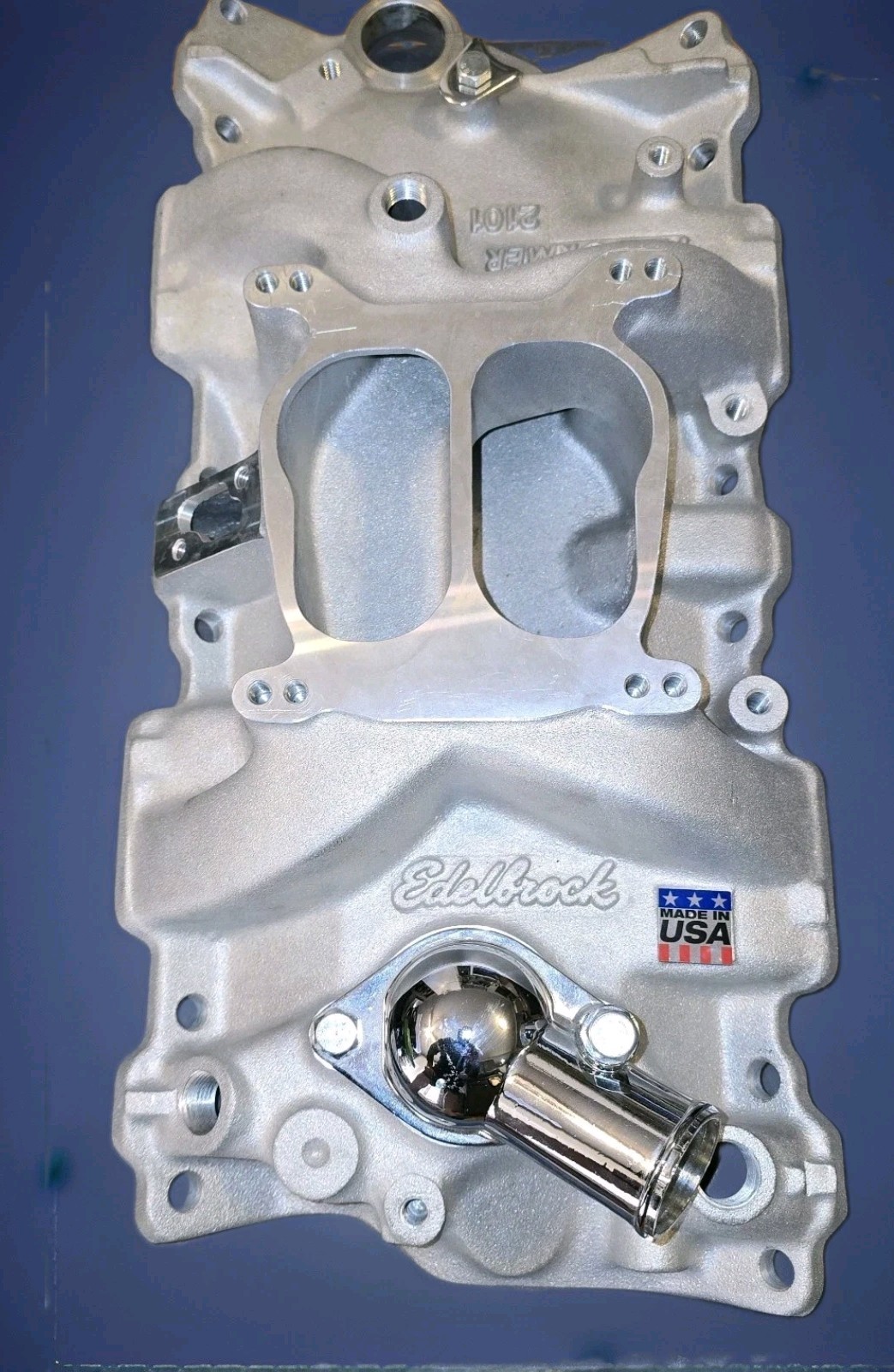 EDELBROCK Preformer 2101 Aluminum Intake Manifold, fits SBC 1955-86 + Extras USA