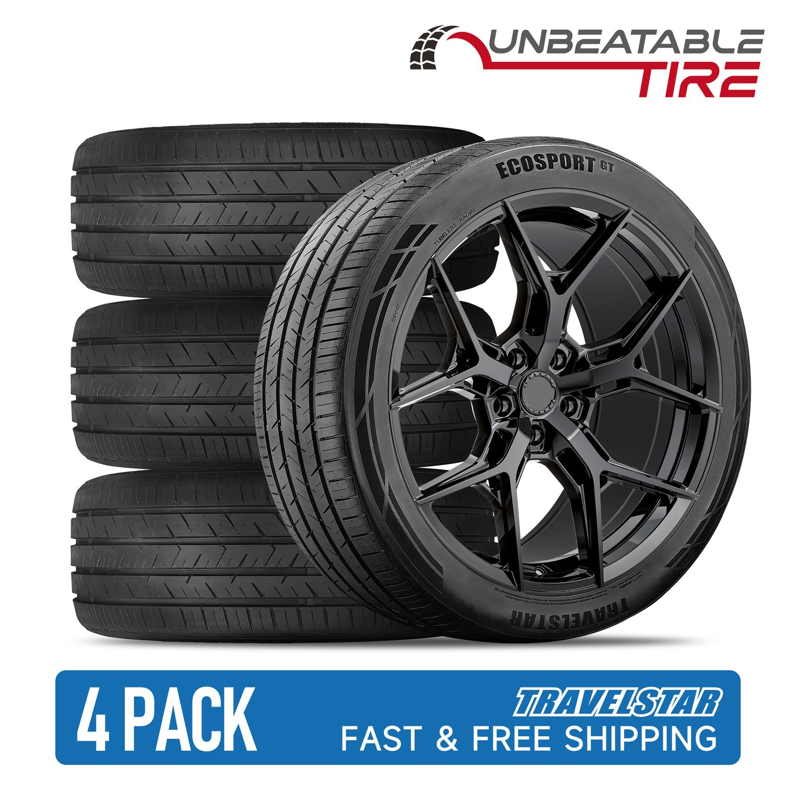 Set of 4 Travelstar Ecosport GT 245/45ZR20 103W XL Ultra High-Performance Tires