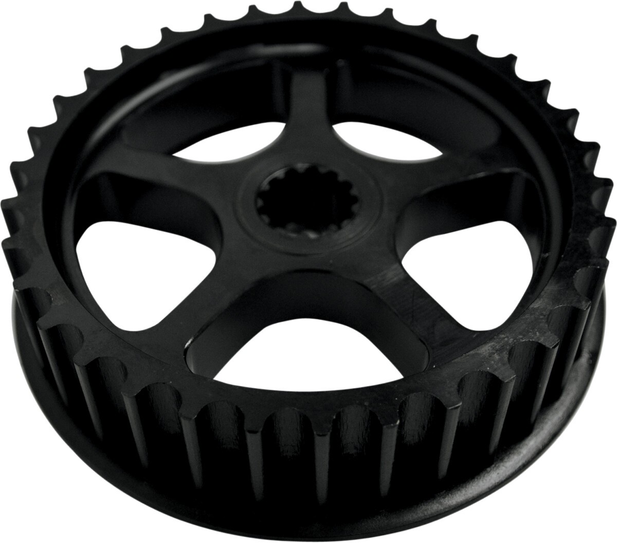Baron Custom Accessories Power Front Drive Pulley 34 Tooth Black Steel