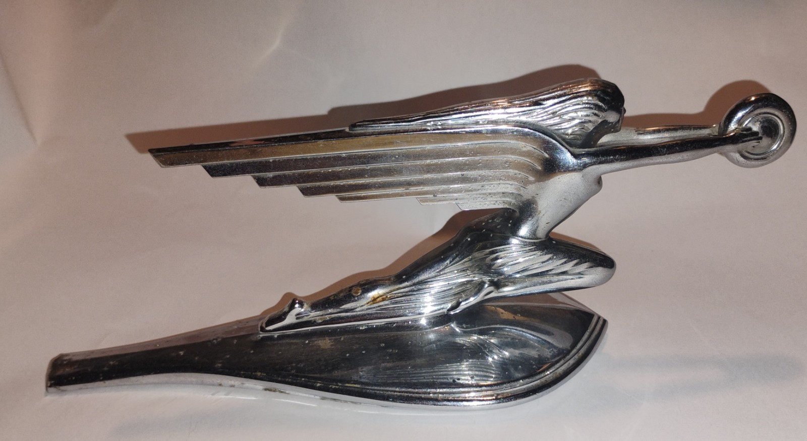 Vintage 1937 USA PACKARD GODDESS of SPEED Auto Radiator Hood Ornament 