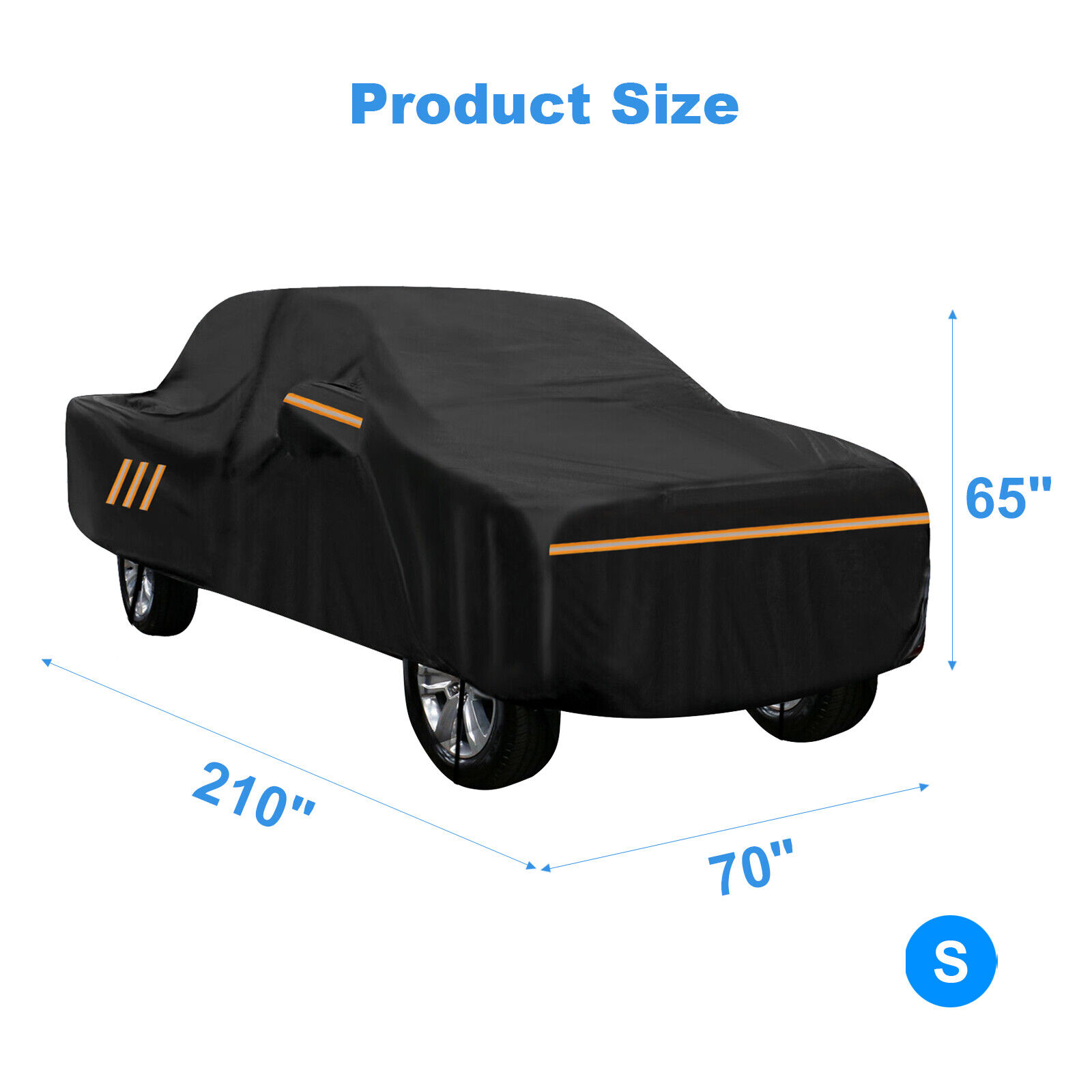 210D Pickup Truck Car Cover 100% Waterproof All Weather Sun Outdoor More Durable