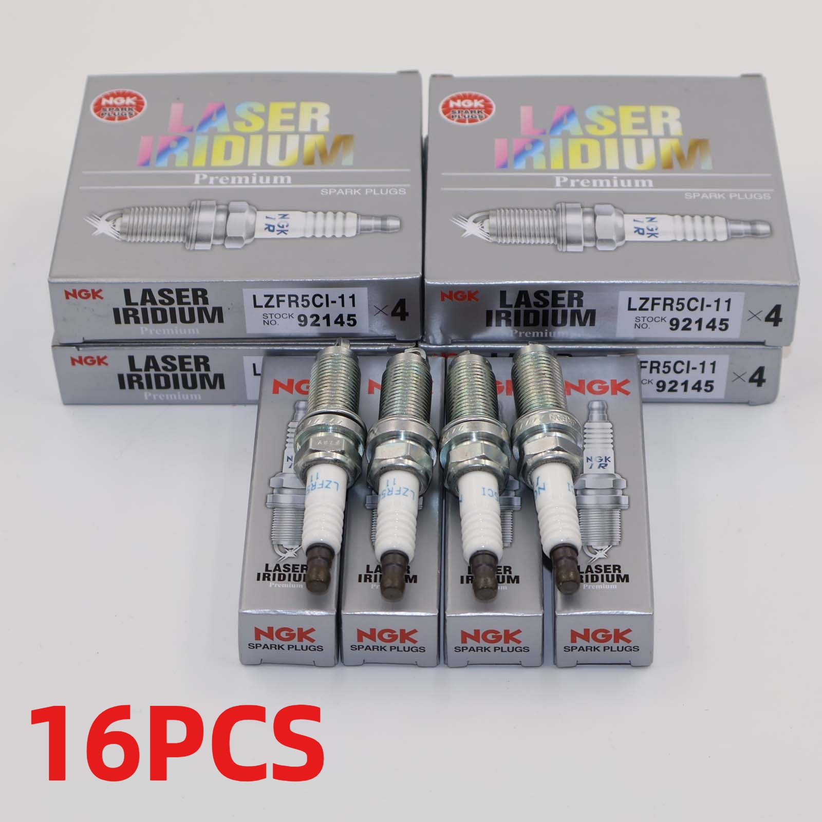 NEW 16 Pack For NGK 92145 LZFR5CI-11 Laser Iridium Spark Plug US