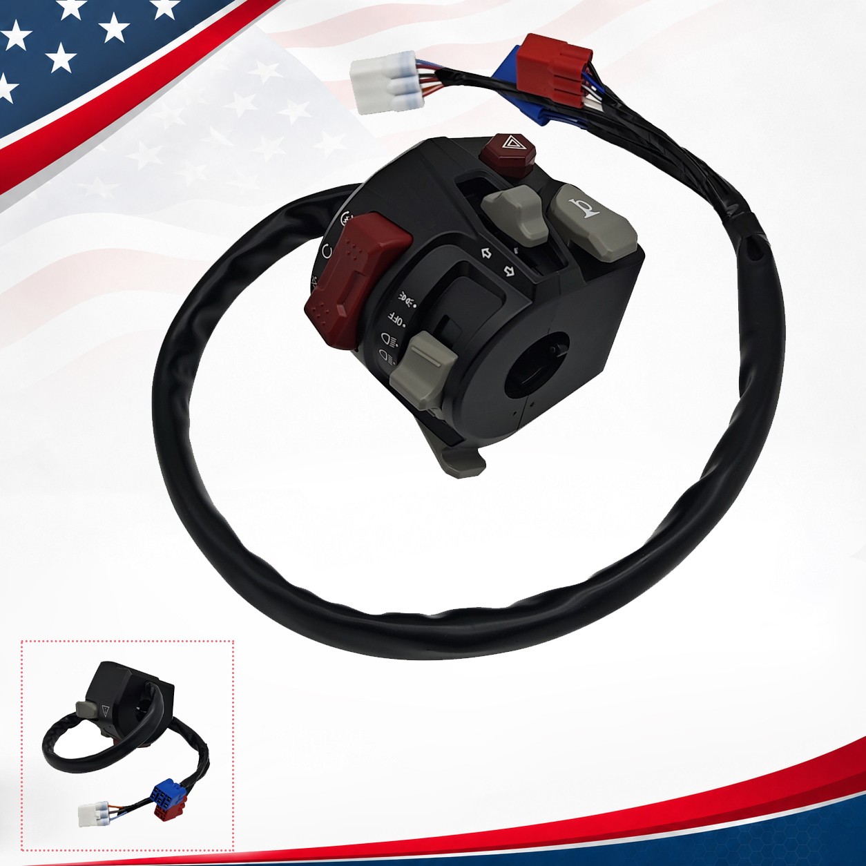 Left Handlebar Switch 2024+ For Cfmoto Cforce 400 500 9DQV-166000-4200-10 US