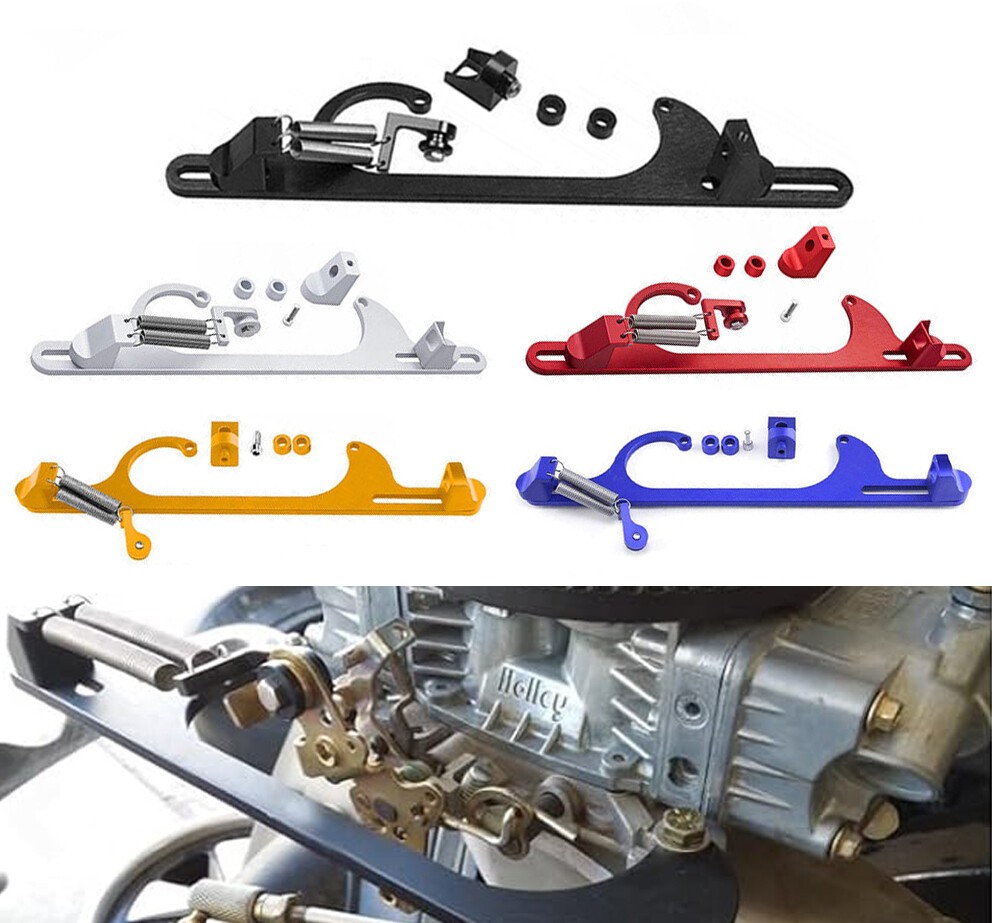Billet Aluminum Throttle Cable Carb Bracket for 4150 4160 Carb 350 400 SBC New