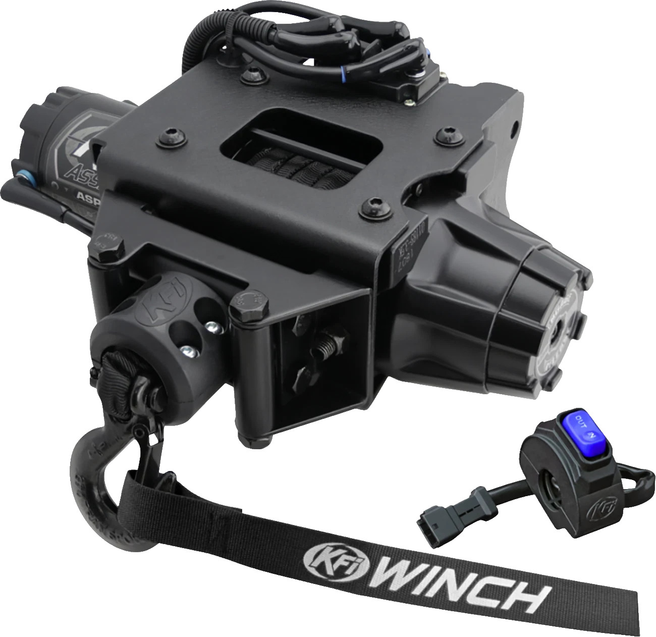 KFI UTV 3500lbs Assault Plug-N-Play Winch 2021-2026 Polaris Sportsman 450