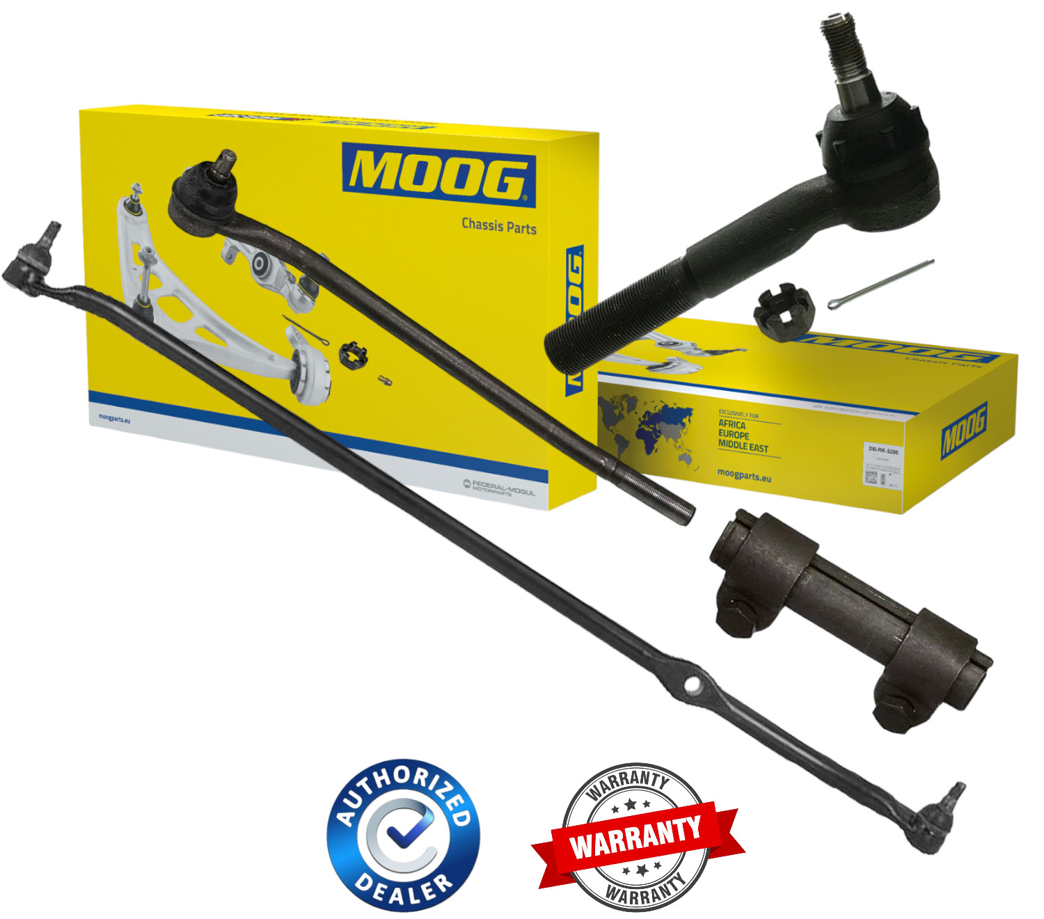 GENUINE MOOG Steering Kit F100 F250 65-71 RWD Center Link Tie Rod Ends Sleeves