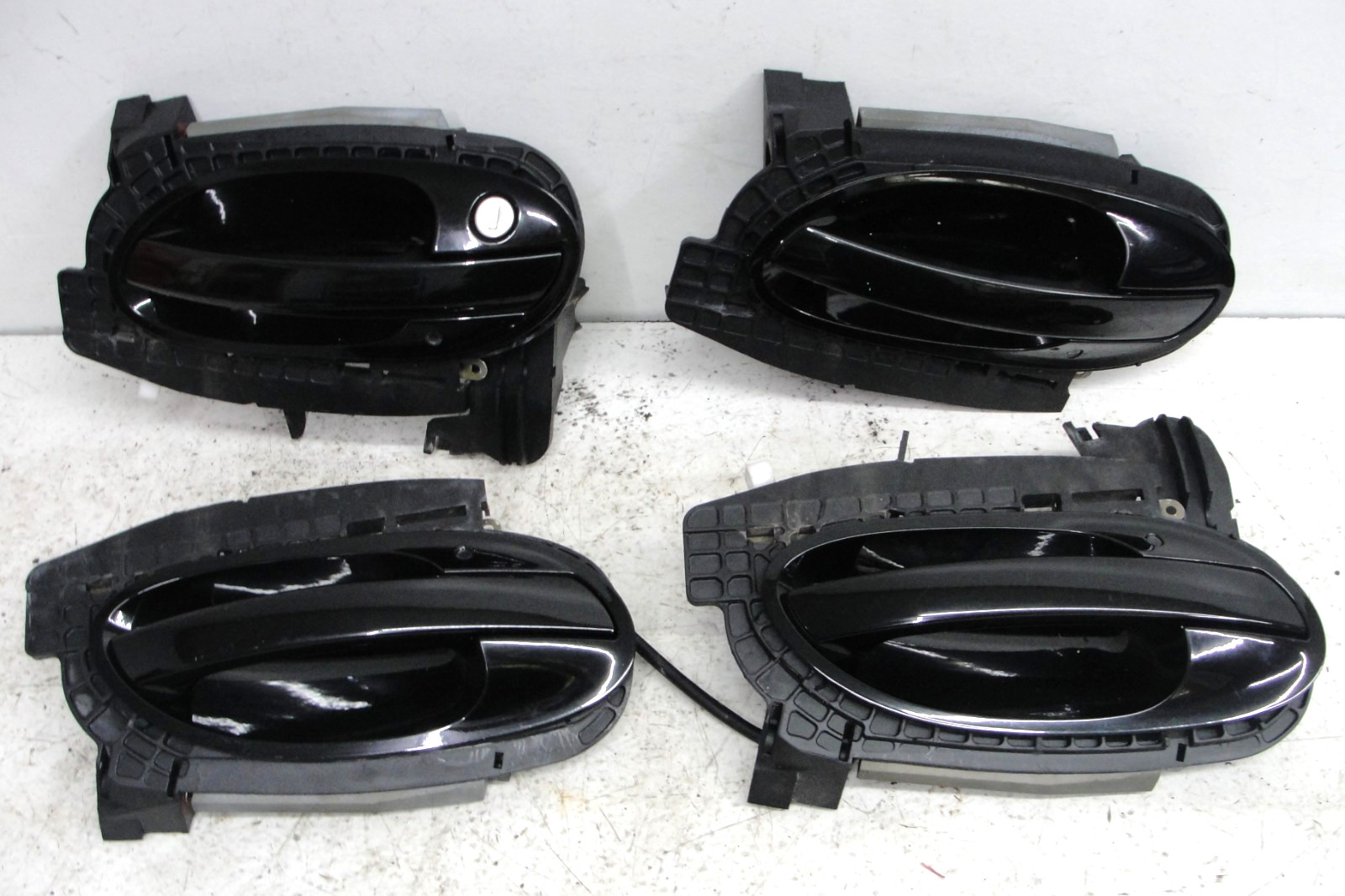 BMW 745Li 750Li exterior door handle SET black comfort access 02-08 front rear