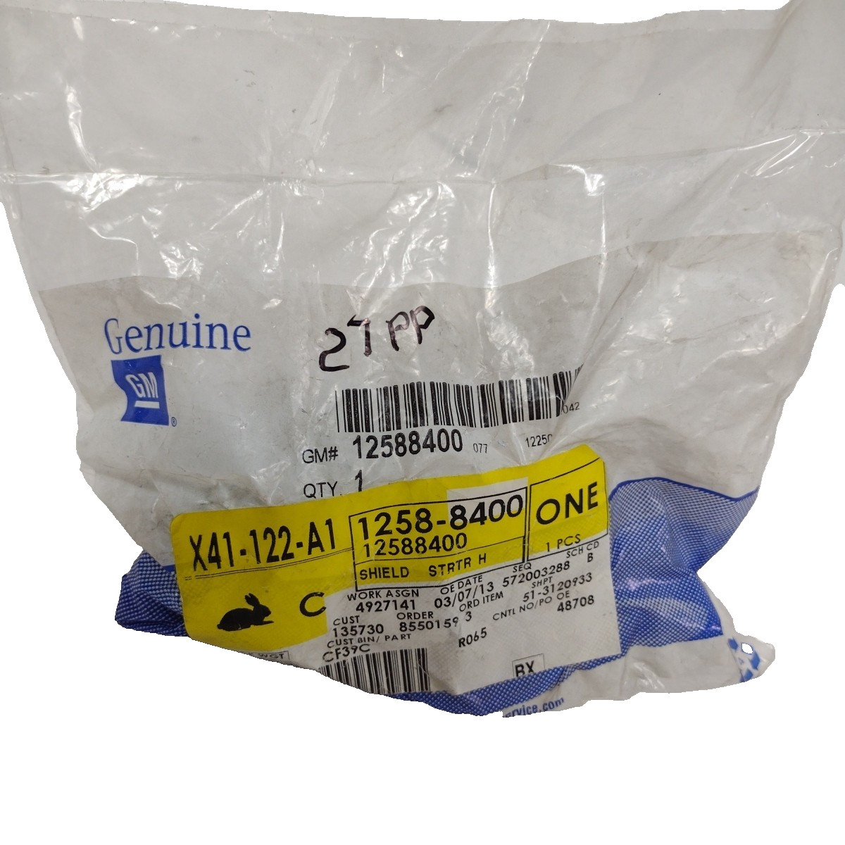 New NOS General Motors GM Starter Shield 12588400 New NOS General Motors GM Starter Shield 12588400