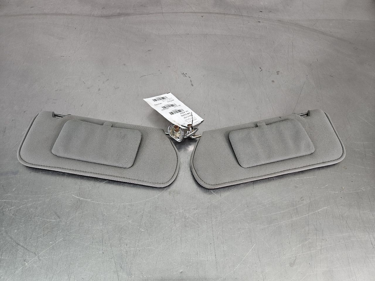 1987-93 Mustang Fox Body Front Sun Visor Pair, Gray - OEM