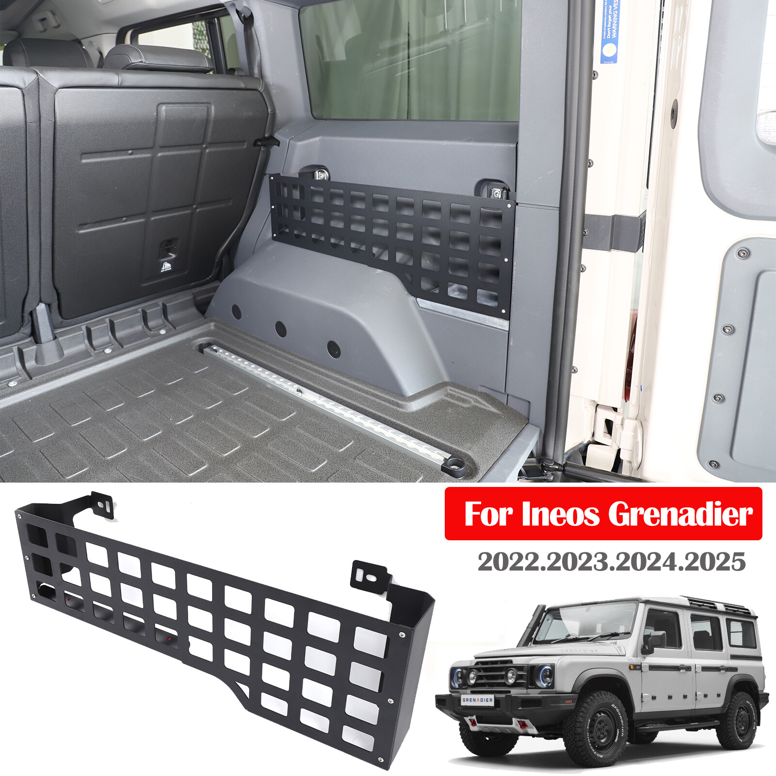 Trunk Side Cargo Rack Shelf Organizer For INEOS Grenadier 2024-2026 Right Side