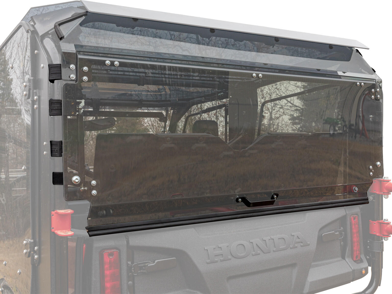 SuperATV Light Tint Rear Windshield for Honda Pioneer 1000-5 (2016+)