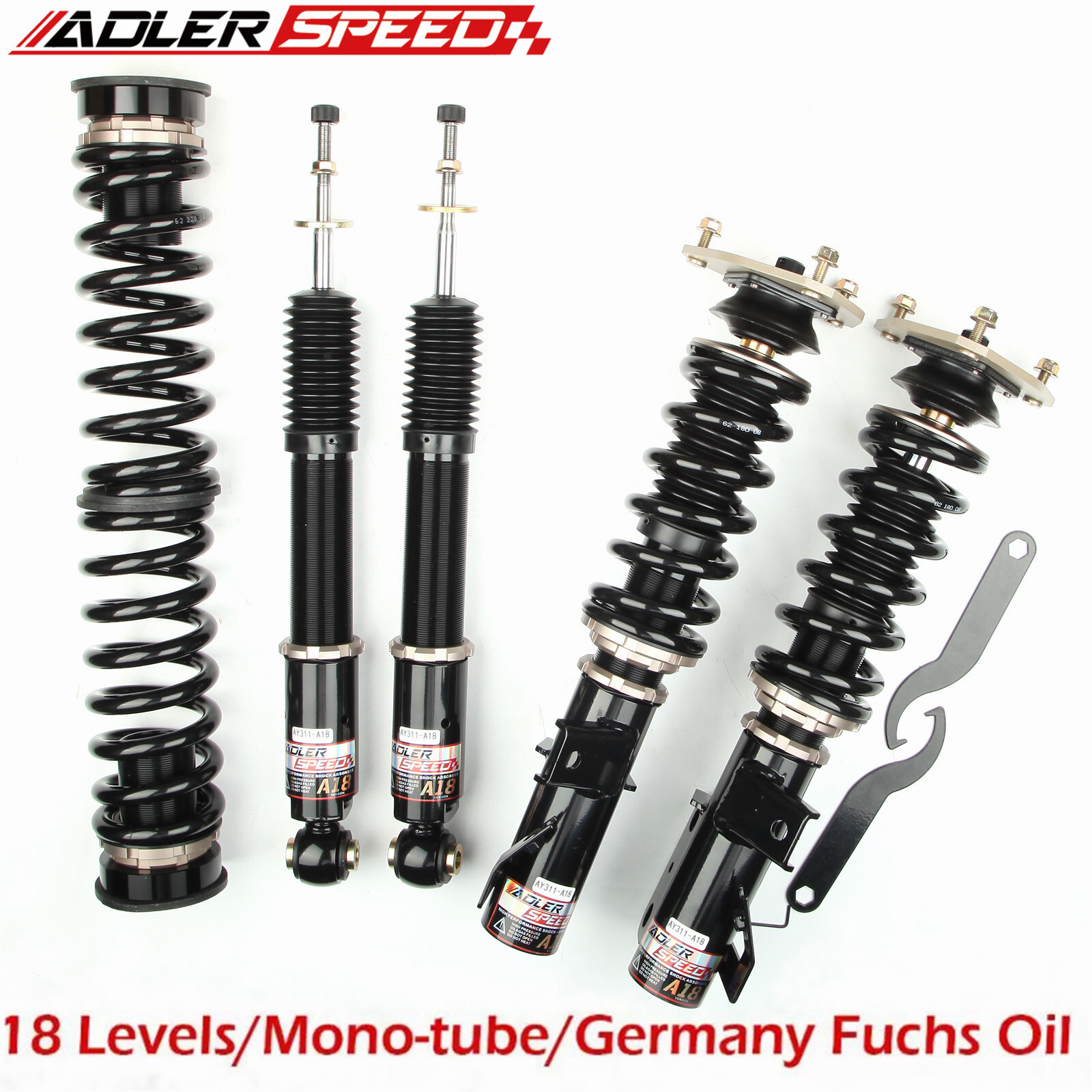 Coilovers for Cadillac ATS 13-19,CTS 14-19, CT4 20-21 18 Way Adj. Damper Height