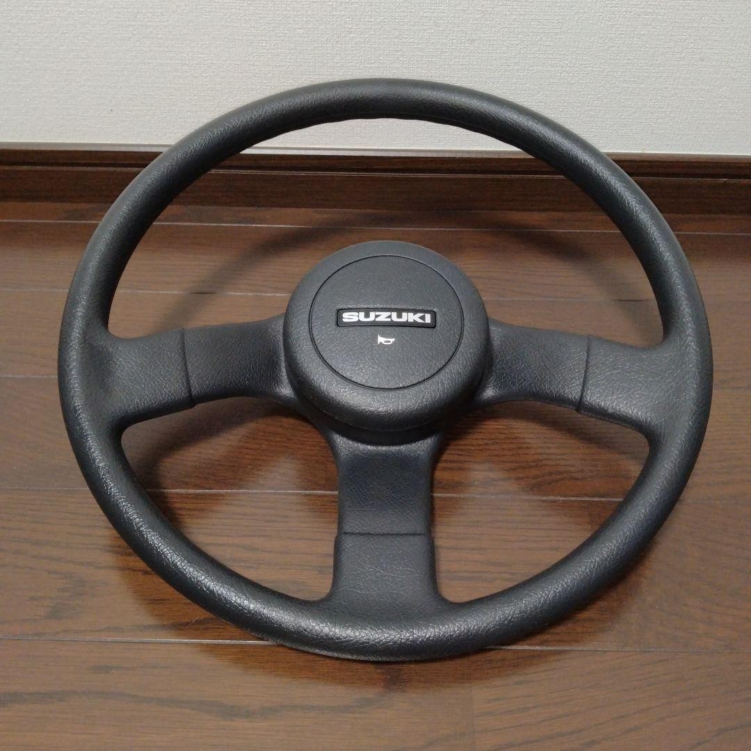 JDM Suzuki Jimny Samurai JA11 OEM Steering Wheel Rare Excellent No SRS Japan
