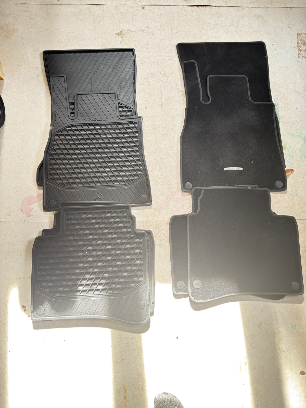 2014-2017 MERCEDES W222 S550 INTERIOR FLOOR CARPET COVER MAT 2 SETS 2014-2017 MERCEDES W222 S550 INTERIOR FLOOR CARPET COVER MAT 2 SETS
