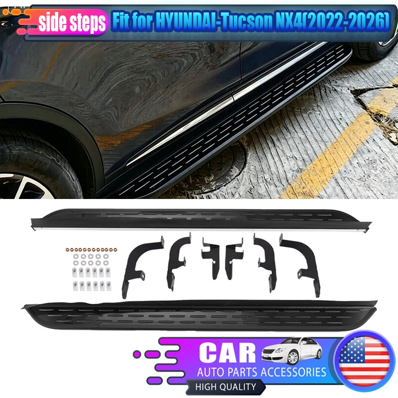 Running Boards Side Step Nerf Bars For HYUNDAI Tucson 2022 2023 2024 2025 2026