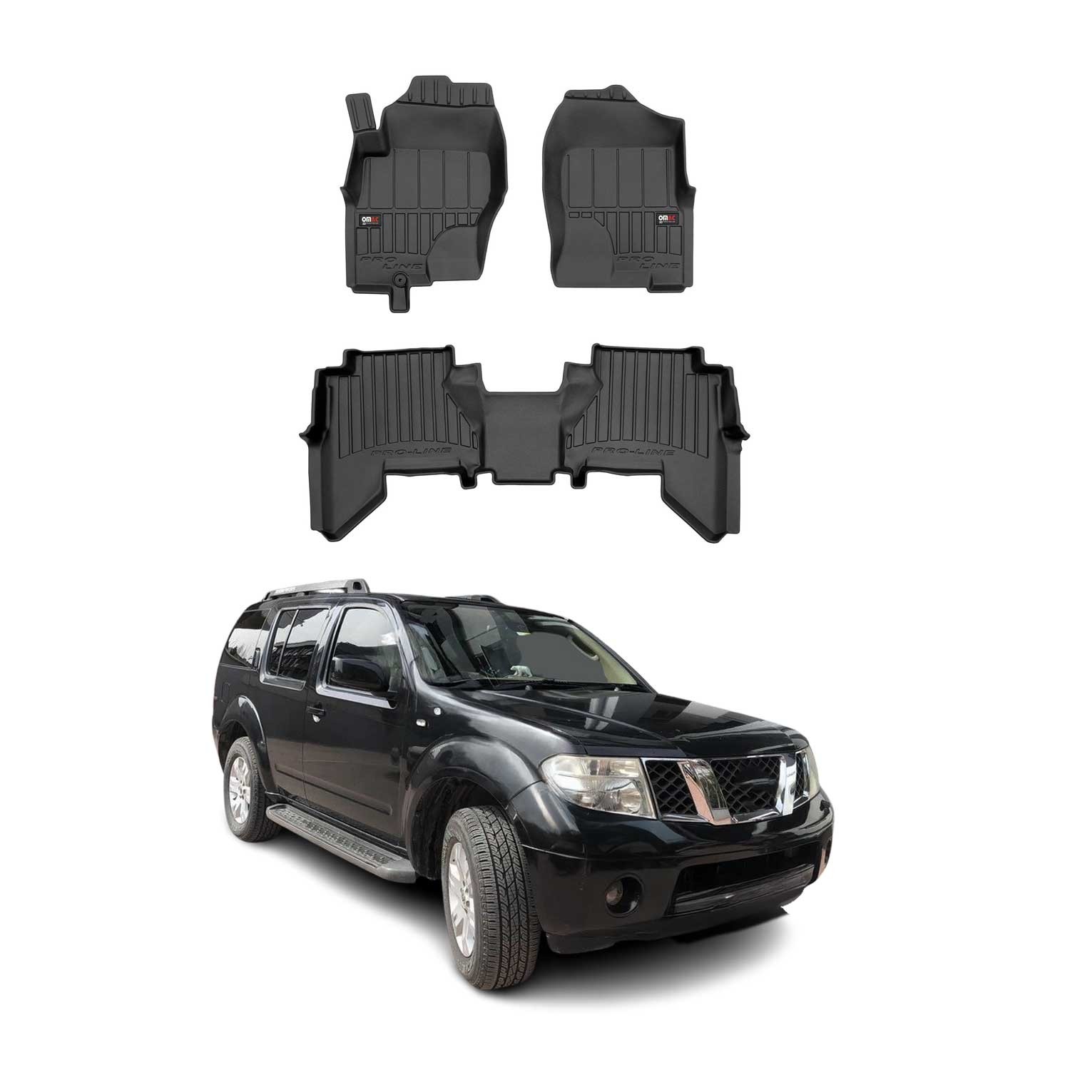 OMAC Premium Floor Mats for Nissan Pathfinder 2005-2012 Waterproof Heavy Duty