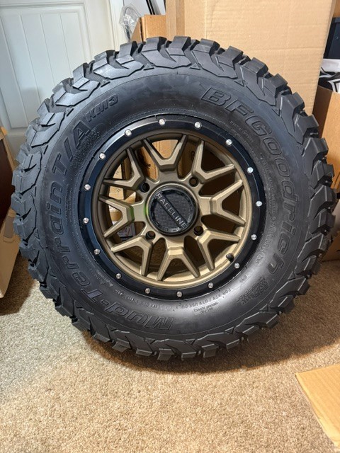 New ATV/UTV BFGoodrich KM3 on Raceline Krank Wheel 4/156 - 27X11-14 SBR New ATV/UTV BFGoodrich KM3 on Raceline Krank Wheel 4/156 - 27X11-14 SBR