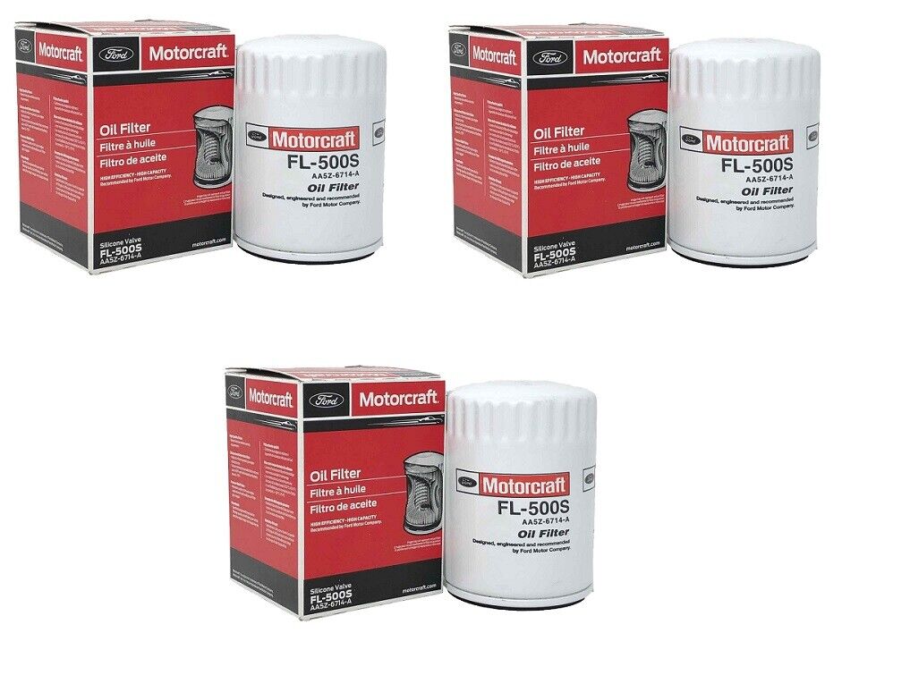 3 Genuine Motorcraft Professional Engine Oil FilterS FL-500S AA5Z-6714-A 