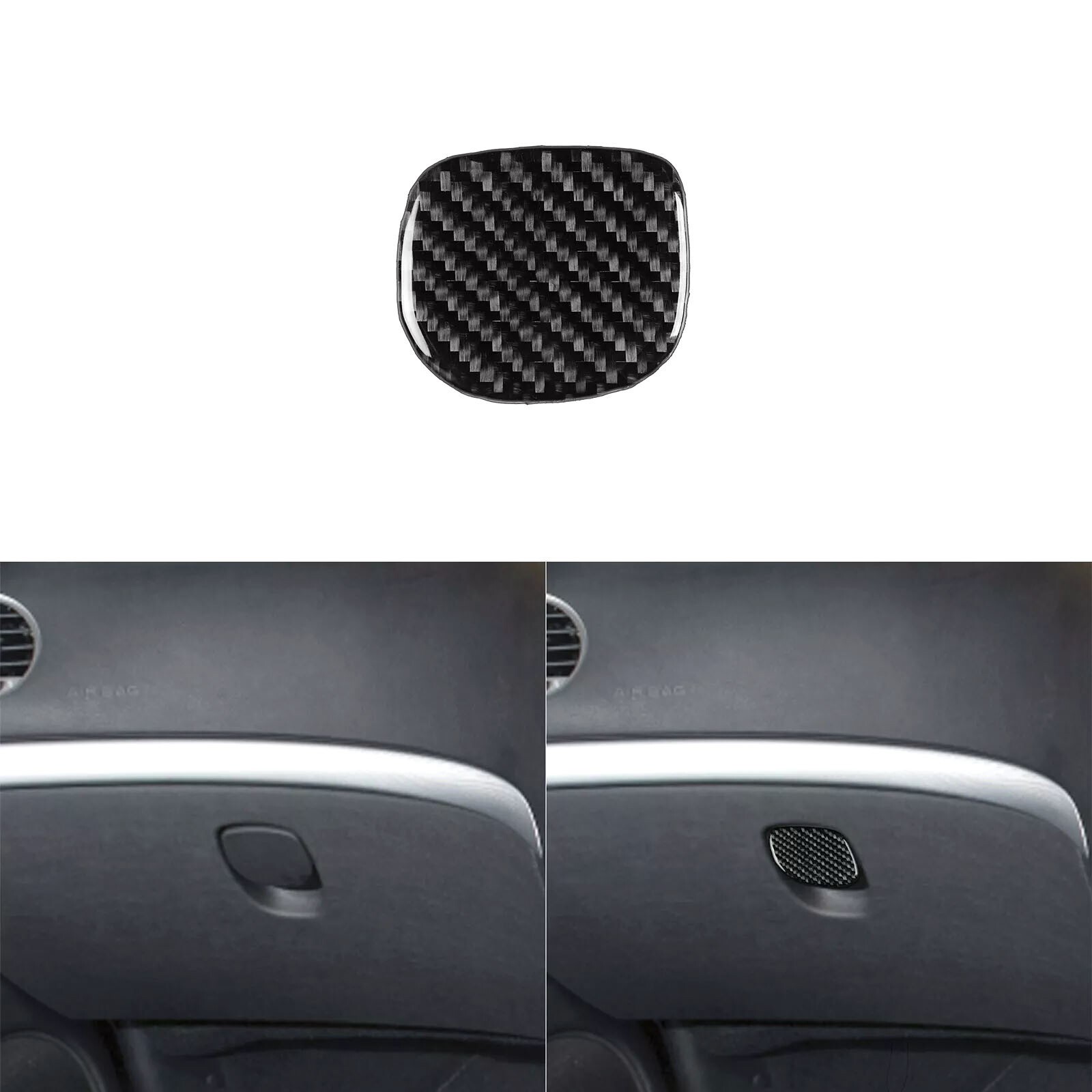 For Alfa Romeo 159 Brera Spider 2004-11Real Carbon Fiber Glove Box Handle Cover