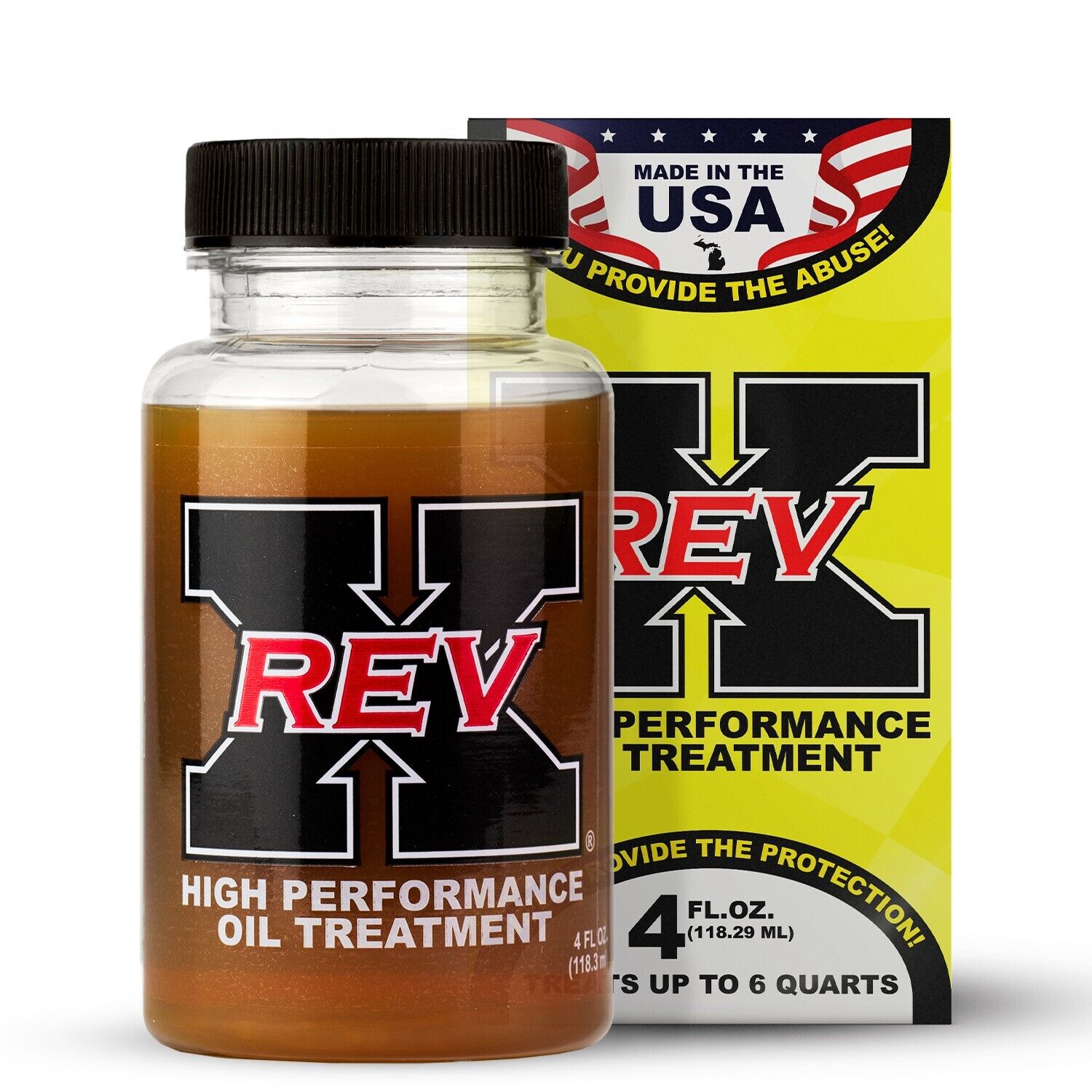 REV X High-Performance Oil Treatment - 4 fl. oz. For Diesel or Gas Engines