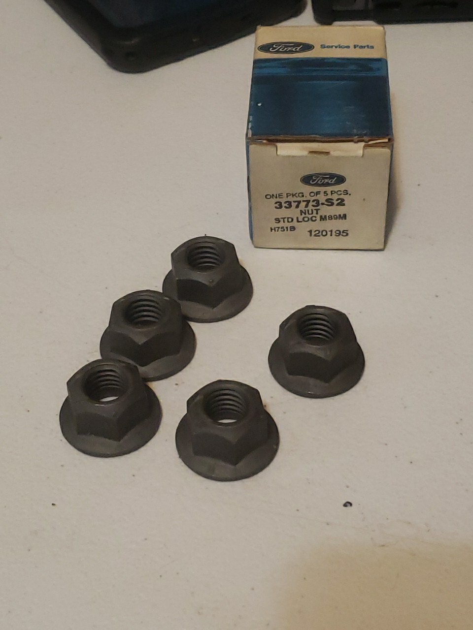 NOS FORD BRONCO 1980S LOCK NUT SET OF 5 P/N 33773-S2