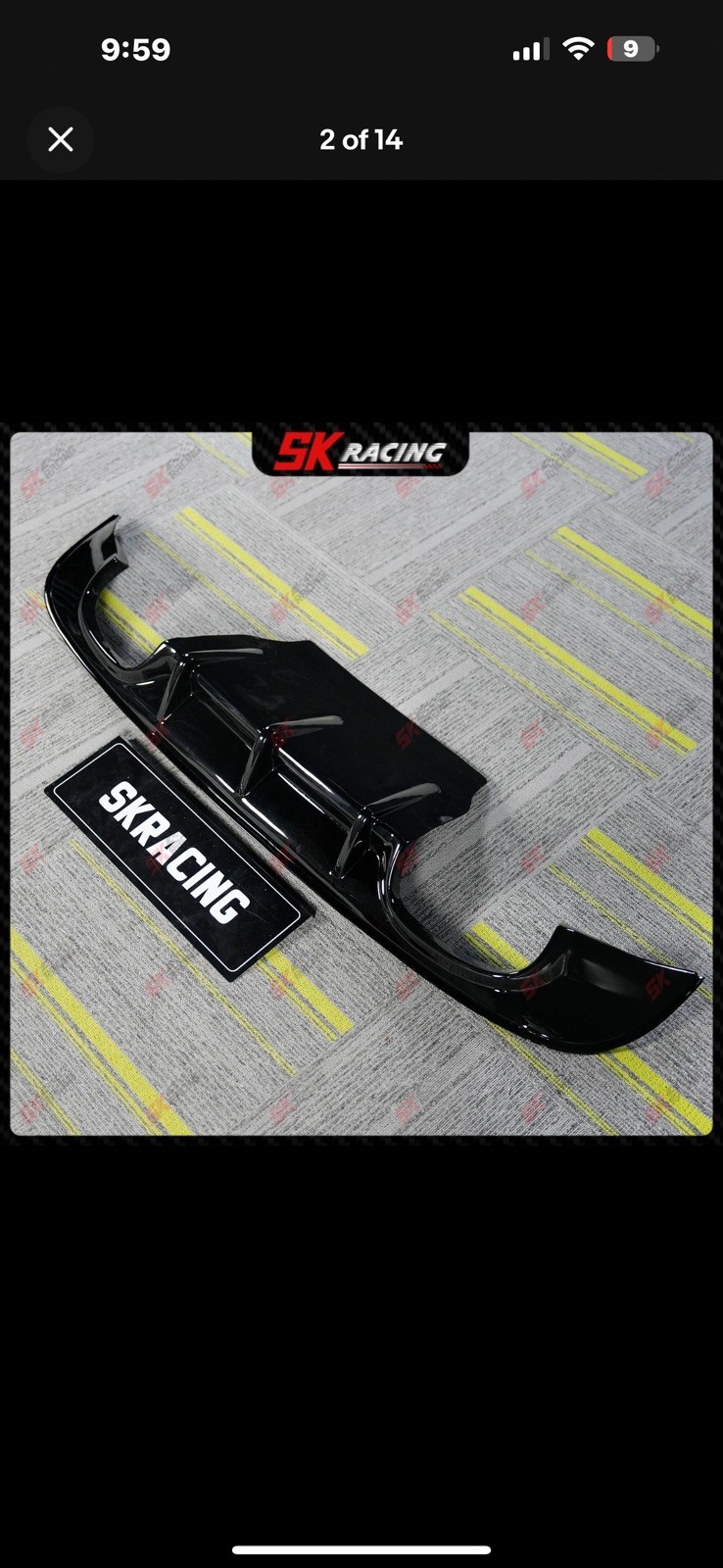 Fits 2016-2019 Jaguar XE NEW Glossy Black Rear Bumper Diffuser Spoiler Lip Kits Fits 2016-2019 Jaguar XE NEW Glossy Black Rear Bumper Diffuser Spoiler Lip Kits