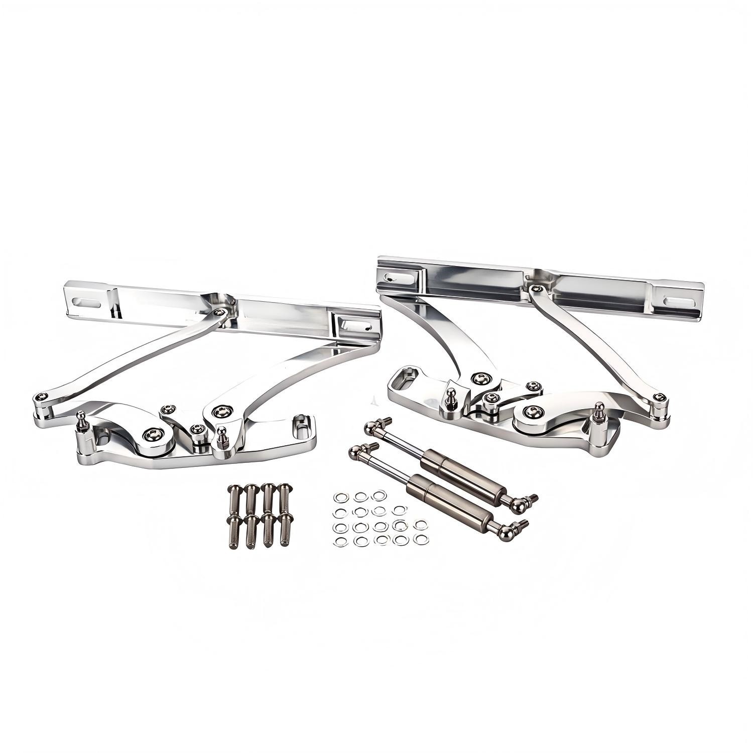 For 1965-1967 Chevy Impala Camino Billet Aluminum Hood Hinges Pair