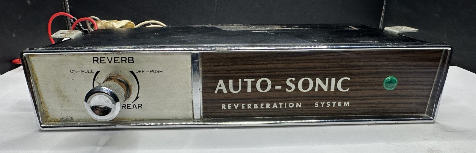 VINTAGE AUTO-SONIC (CAR) REVERBERATION SYSTEM, RARE, UNTESTED, STRICTLY AS-IS.