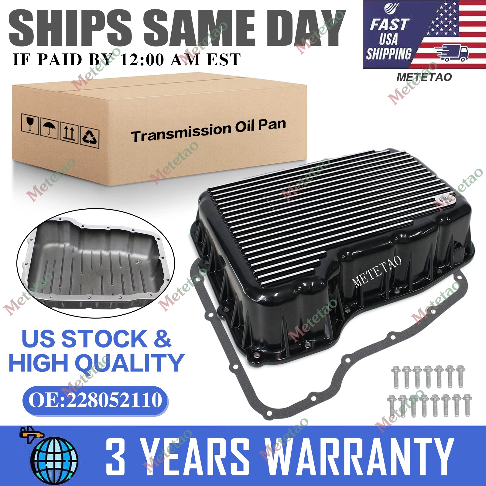 NEW Aluminum 68RFE Transmission Pan Deep For Ram 6.7 Cummins Diesel 2007-2025