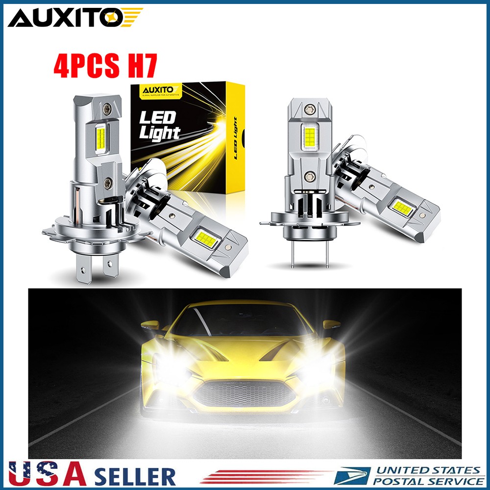 AUXITO M6S Serie H7 H7 High Low Beam CANBUS Kit LED Headlight Bulbs Super Bright