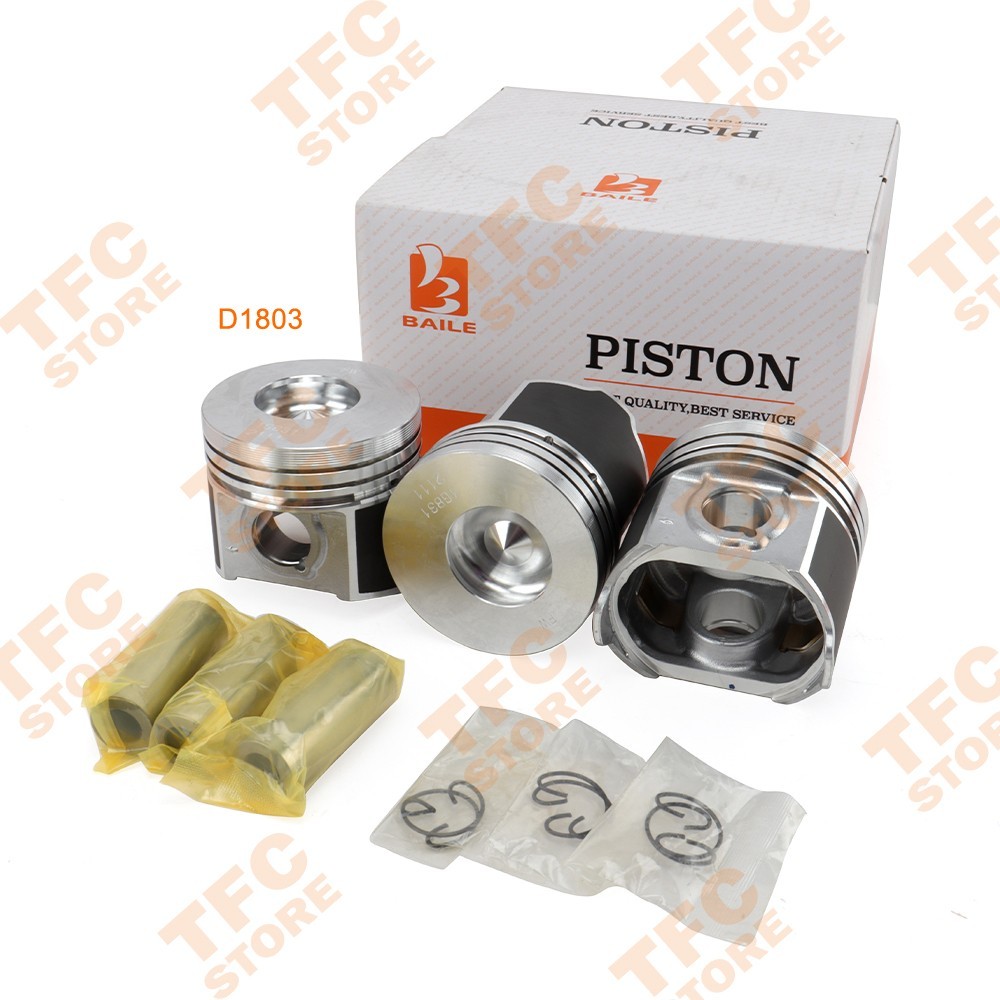3 Sets Piston Kit With Pin For Kubota D1803 D1803MDI Engine New 3 Sets Piston Kit With Pin For Kubota D1803 D1803MDI Engine New