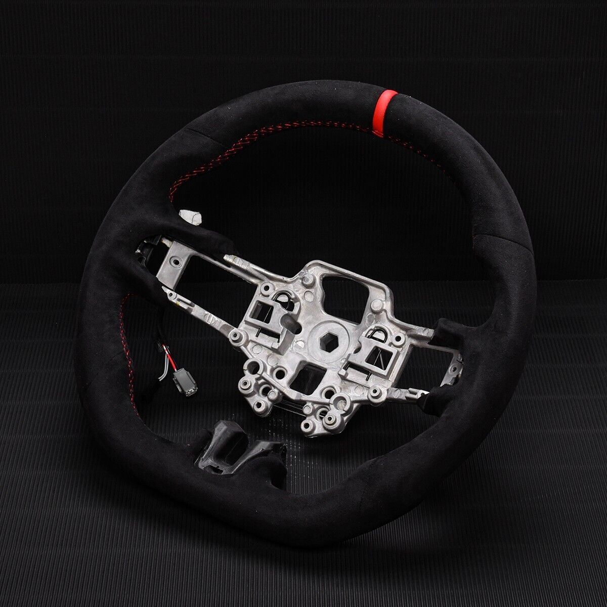 Real Alcantara Sport W/Heated D-Type Steering Wheel 2018-2022 FORD MUSTANG GT