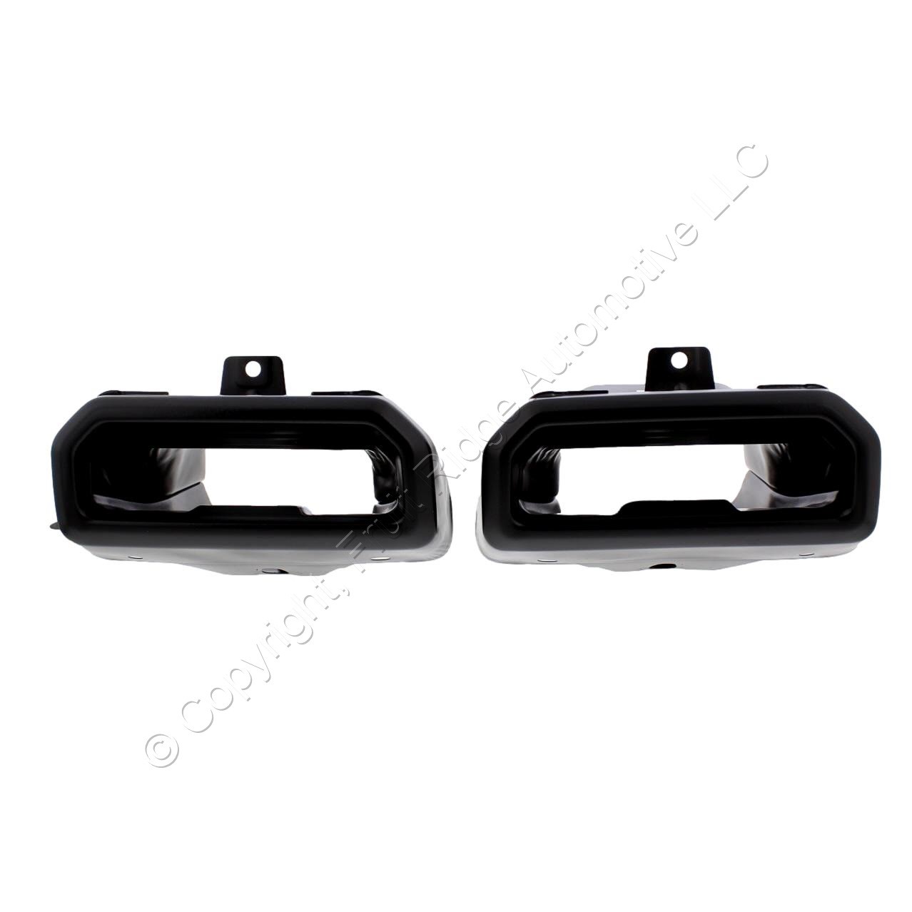 GM ANS72186-RH+ANS72124-LH Black Pair Exhaust Tip Bezels Satin For 2019-2021