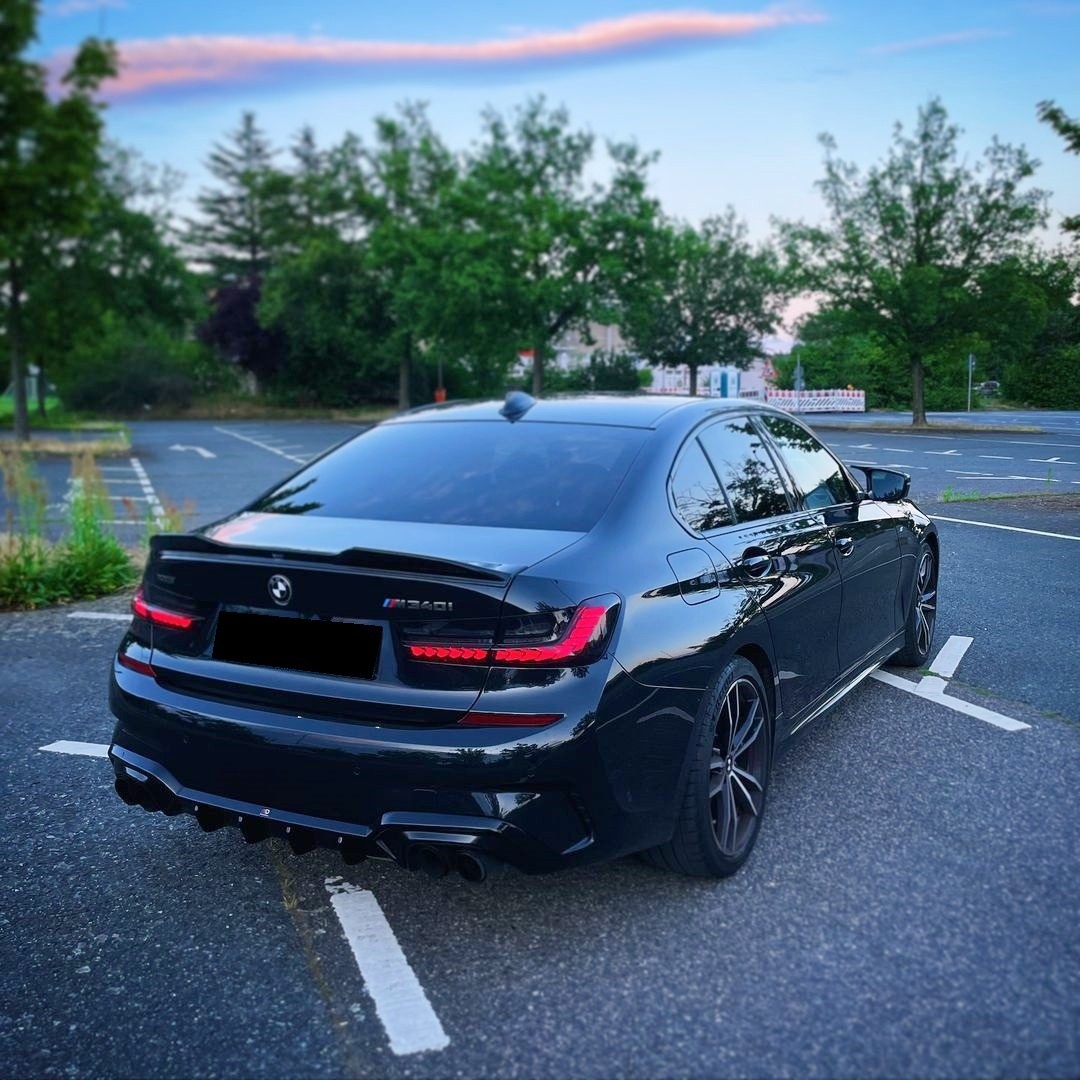 Smoked GTS LED Tail Light w/ Animation For 2019-2024 BMW 3 Series G20/G28/G80/M3