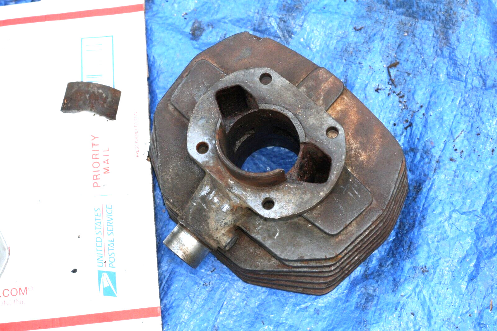 1970 Sachs  Hercules K -125GS Boondocker Enduro OEM CYLINDER BARREL BROKE