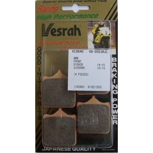 VESRAH VD9053 RJL BRAKE PADS SINTERED BMW S1000R 14-18, S1000RR 09-18