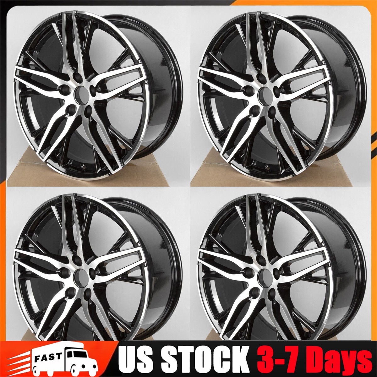 SET OF 4 NEW 19 INCH WHEELS FOR HONDA ACCORD SPORT 2016 2017 19'' MACHINED RIMS