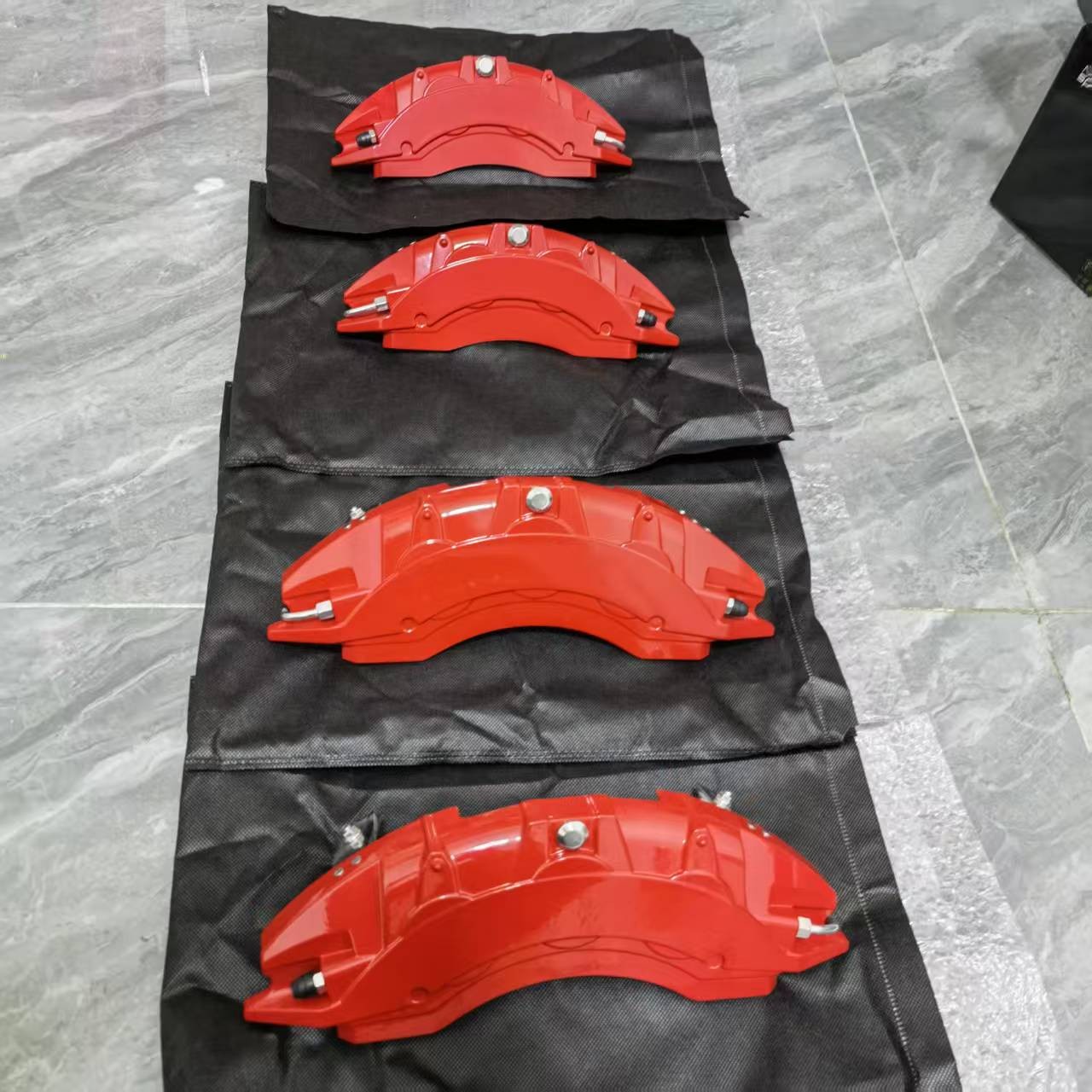 4PCS RED ALUMINUM CALIPER COVER Fit Mercedes BENZ AMG/ G/GLE/GLK/GLA/ML/CLA/C/S