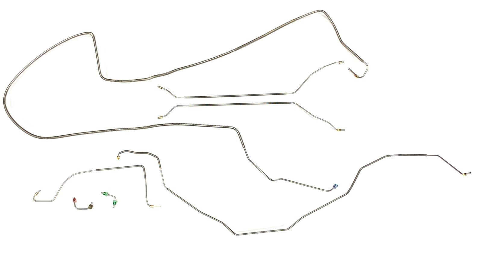Brake Line Kit In Galfan Coated Steel Fits 1968-72 (see bullet pts for fitment)