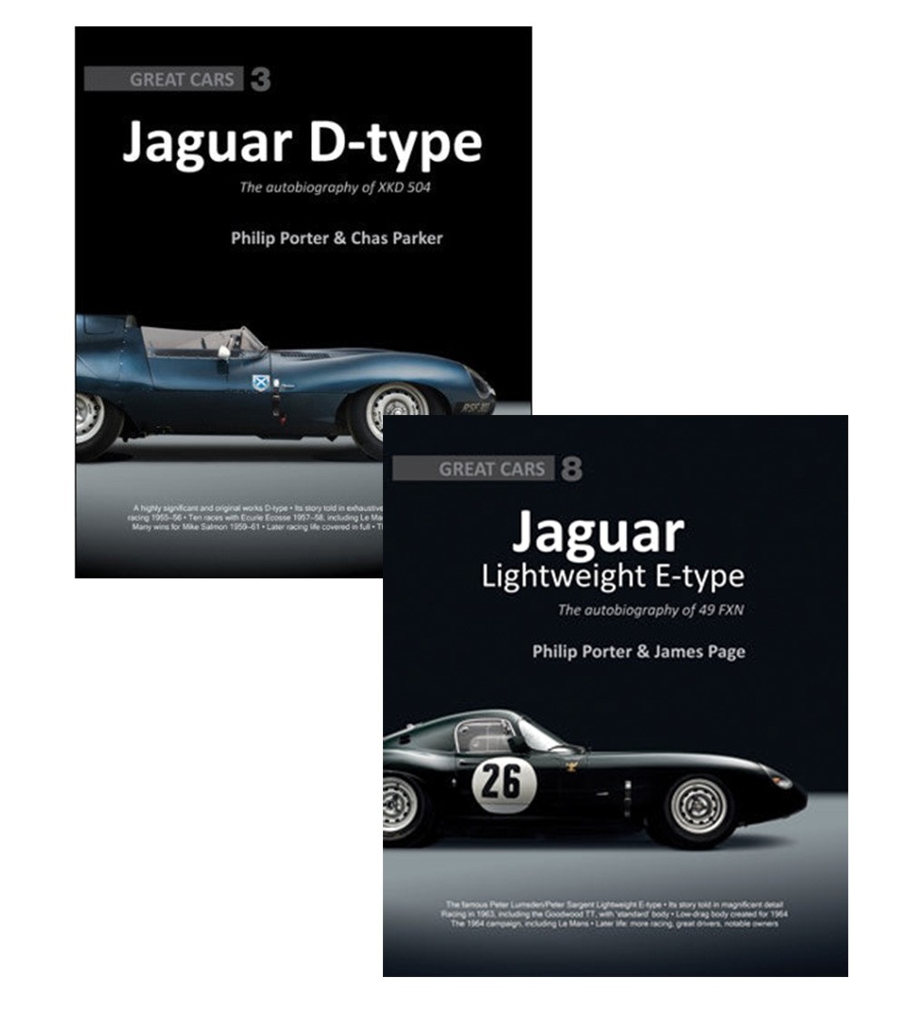 Jaguar D-Type & Lightweight E-Type 2 Book Set