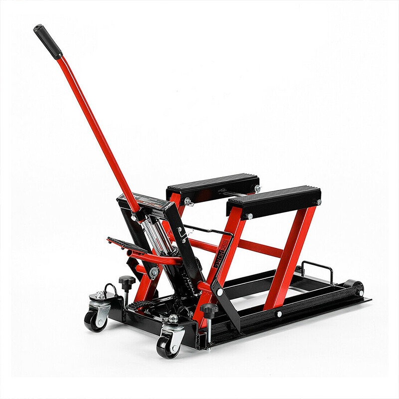 1500 LBS Hydraulic Motorcycle Lift Jack ATV Lift Stand Dirt Bike Lift with Wheel 1500 LBS Hydraulic Motorcycle Lift Jack ATV Lift Stand Dirt Bike Lift with Wheel