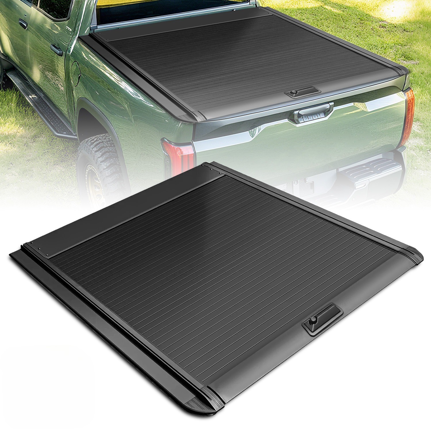 5.5FT Retractable Truck bed Cover Hard Tonneau Cover For Toyota Tundra 2022-2026