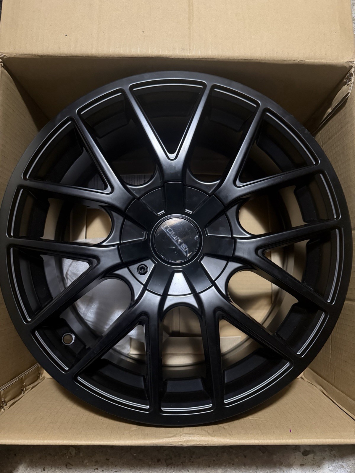 Full Matte Black Universal Wheel Set of 4 17x 7.5 Inch
