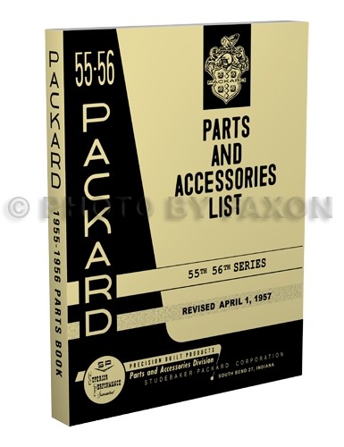 1955-1956 Packard Master Parts Book Illustrated Part Numbers Catalog Accessories
