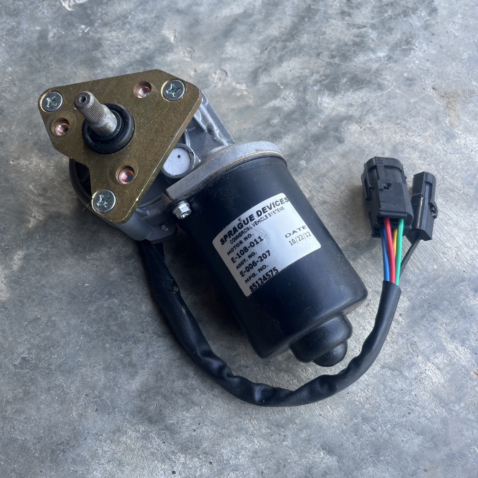 NOS Volvo 85124575 Sprague Windshield Wiper Motor Assembly WIA Genuine