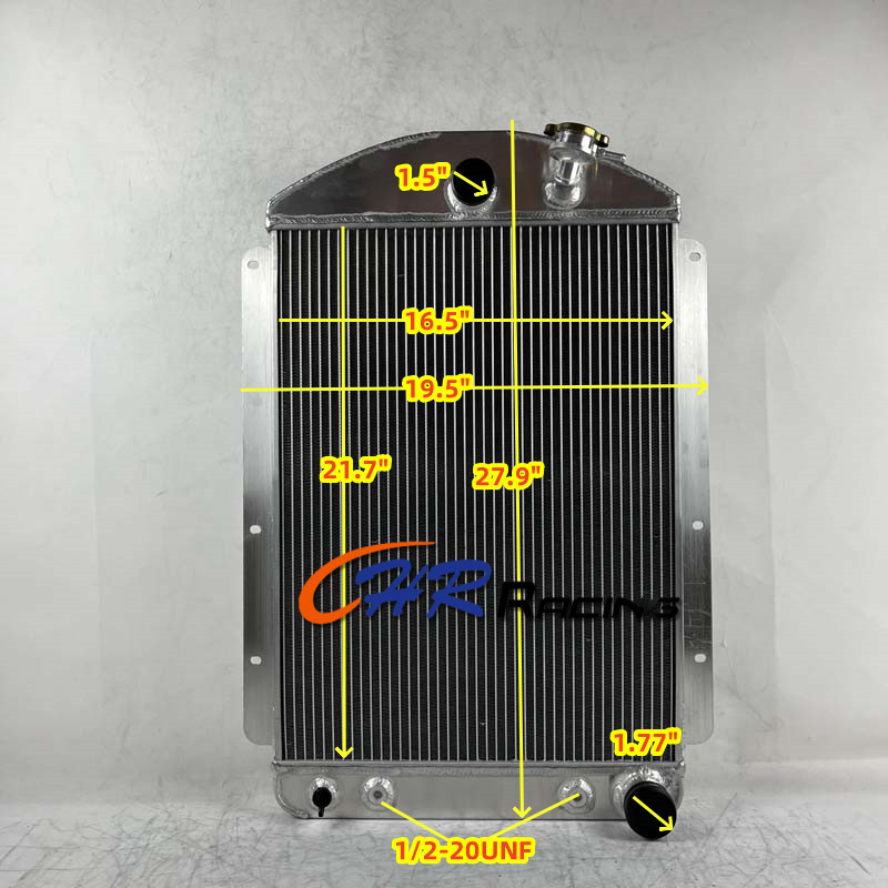 5ROW For 1937 Chevrolet Master Car V8 Conversion Chevy Config Aluminum Radiator