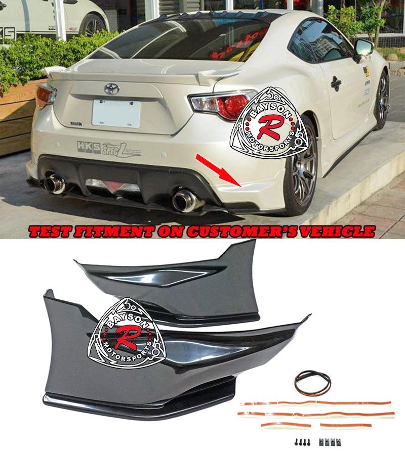 Fits 12-16 Scion FR-S Toyota 86 12-21 Subaru BRZ OE-Style Rear Lip Aprons ABS Fits 12-16 Scion FR-S Toyota 86 12-21 Subaru BRZ OE-Style Rear Lip Aprons ABS