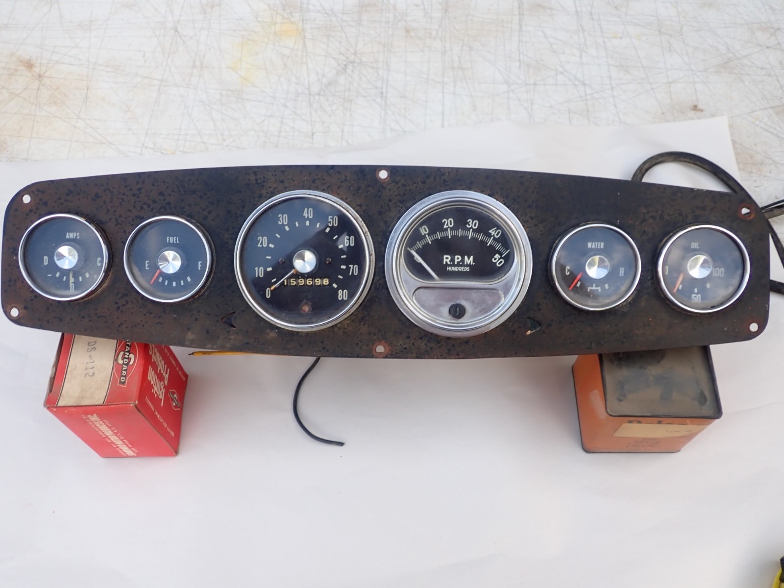 1961 - 1968 Dodge Sweptline Dash Panel W Sun 5000 RPM Tachometer Power Wagon