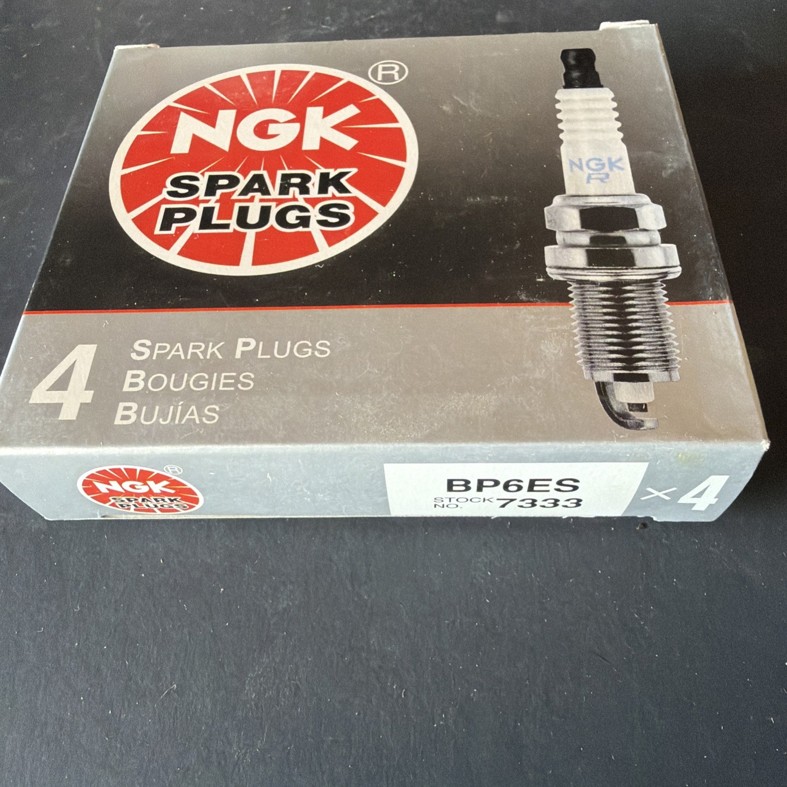 (4) GENUINE NGK BP6ES 7333 SPARK PLUG PROJECTED TIP NON‑RESISTOR COPPER CORE (4) GENUINE NGK BP6ES 7333 SPARK PLUG PROJECTED TIP NON‑RESISTOR COPPER CORE